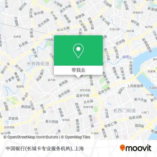 中国银行(长城卡专业服务机构)地图