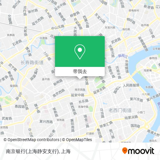 南京银行(上海静安支行)地图
