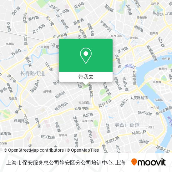 上海市保安服务总公司静安区分公司培训中心地图