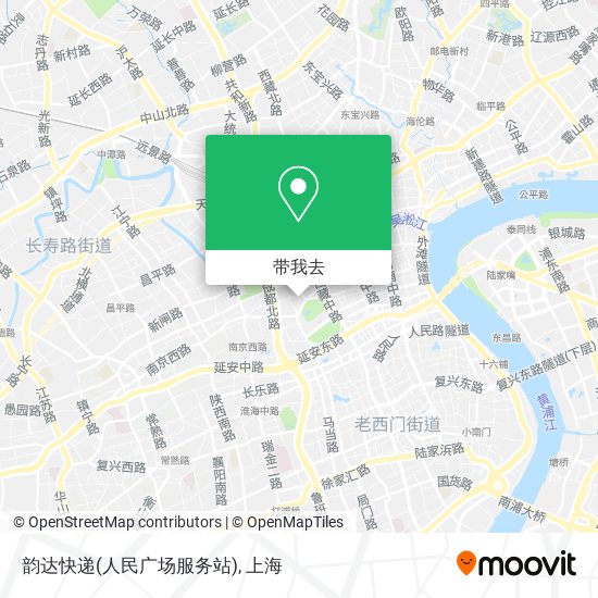 韵达快递(人民广场服务站)地图