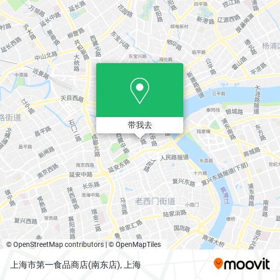 上海市第一食品商店(南东店)地图