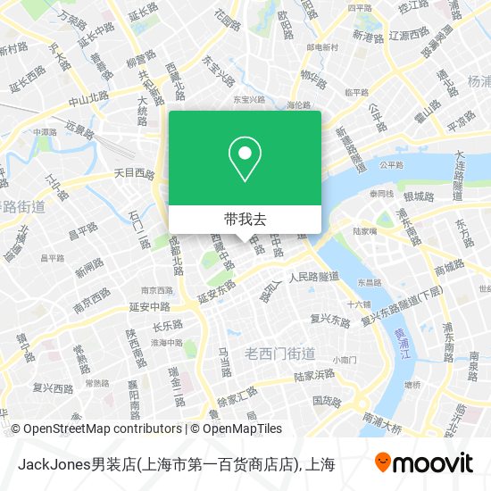 JackJones男装店(上海市第一百货商店店)地图