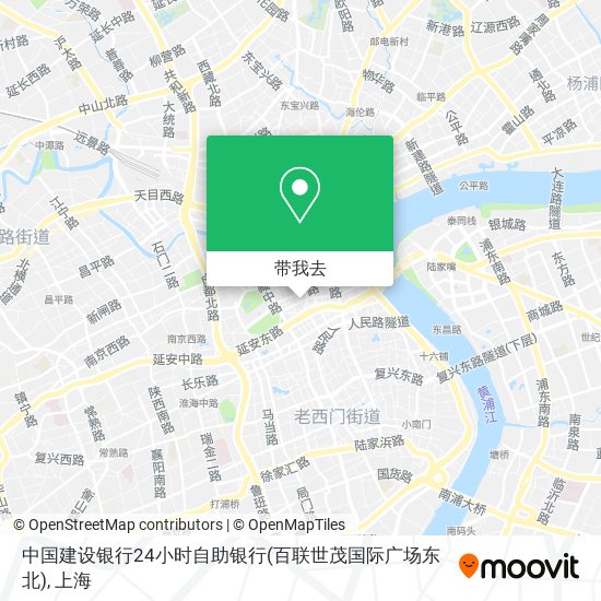 中国建设银行24小时自助银行(百联世茂国际广场东北)地图