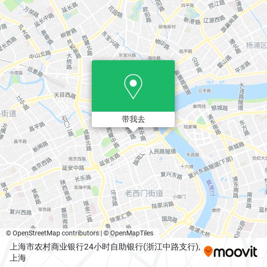 上海市农村商业银行24小时自助银行(浙江中路支行)地图