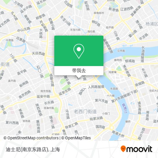 迪士尼(南京东路店)地图