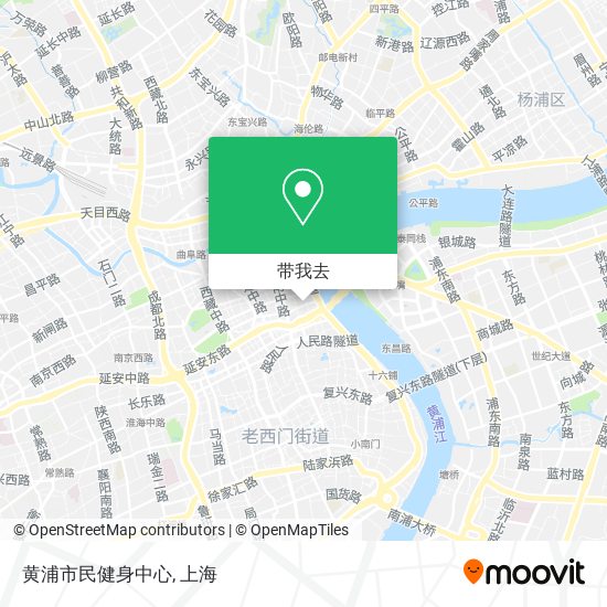 黄浦市民健身中心地图
