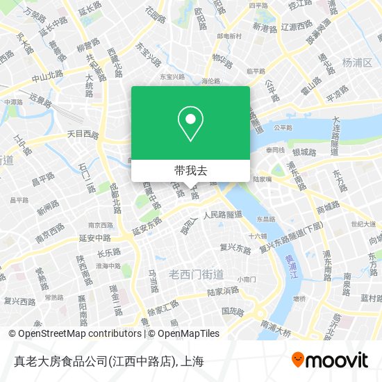 真老大房食品公司(江西中路店)地图