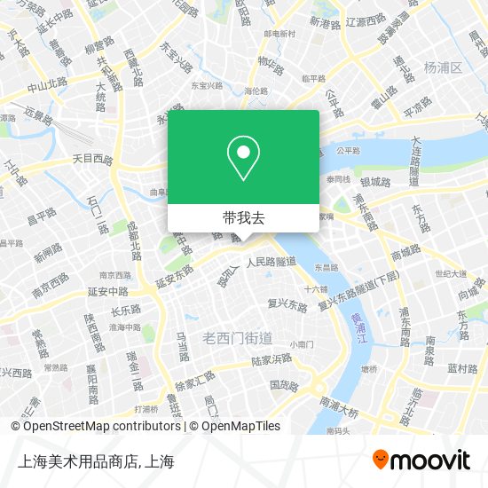 上海美术用品商店地图