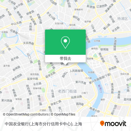 中国农业银行(上海市分行信用卡中心)地图