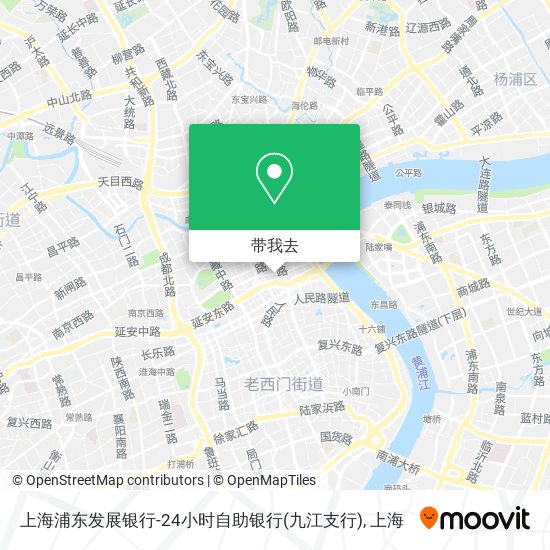 上海浦东发展银行-24小时自助银行(九江支行)地图
