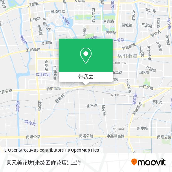 真又美花坊(来缘园鲜花店)地图