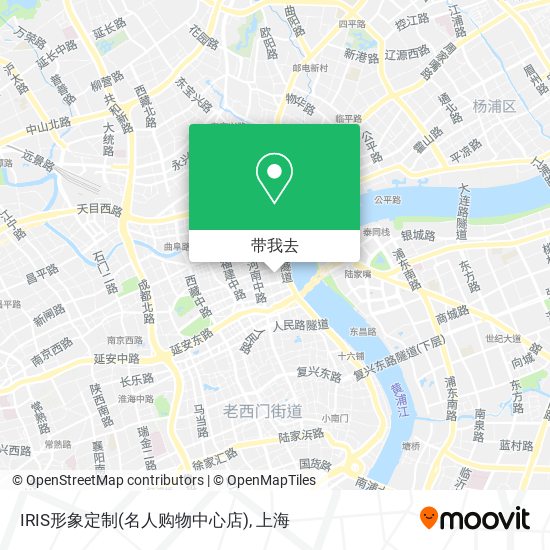 IRIS形象定制(名人购物中心店)地图