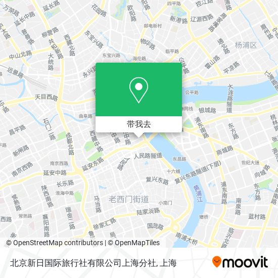 北京新日国际旅行社有限公司上海分社地图