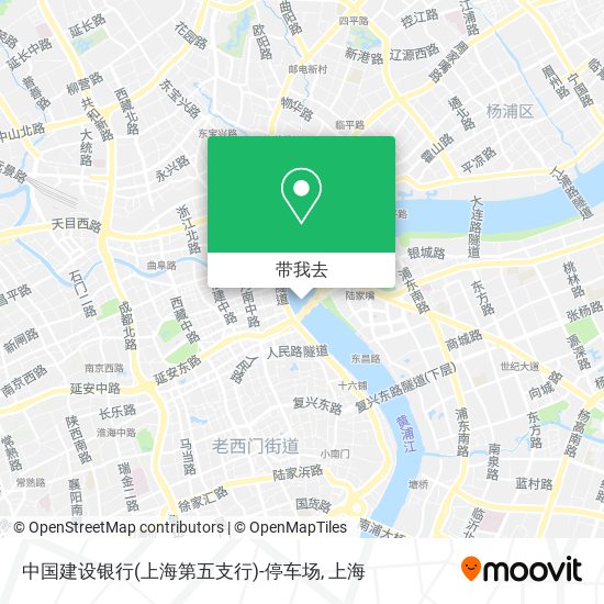 中国建设银行(上海第五支行)-停车场地图