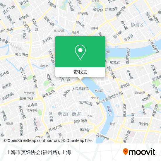 上海市烹饪协会(福州路)地图