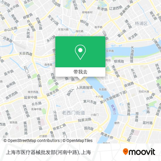 上海市医疗器械批发部(河南中路)地图
