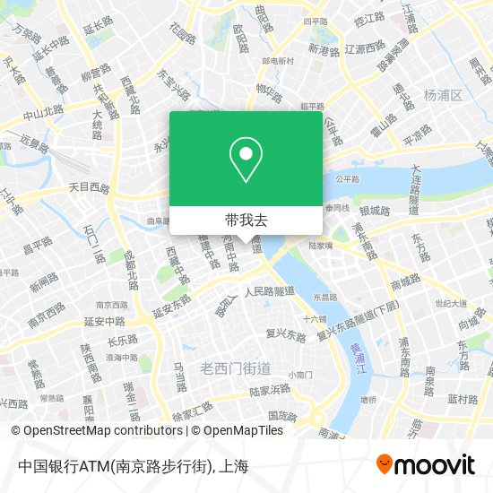 中国银行ATM(南京路步行街)地图