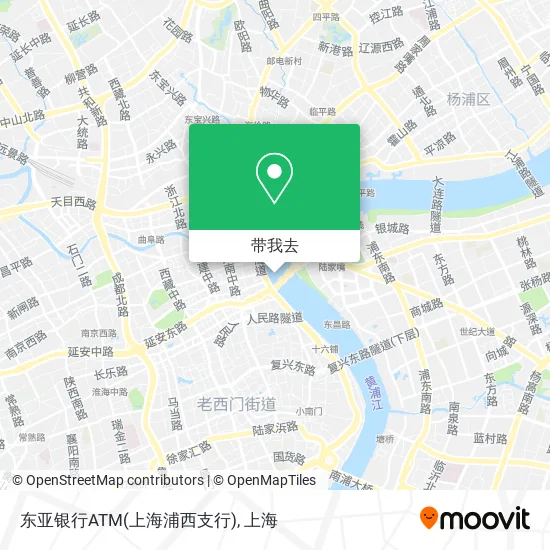 东亚银行ATM(上海浦西支行)地图