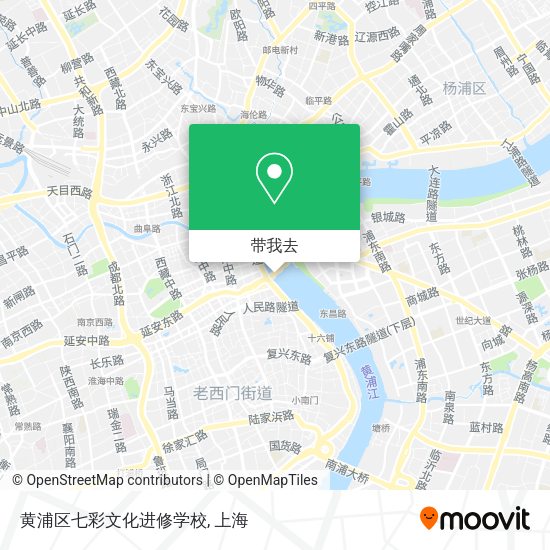 黄浦区七彩文化进修学校地图