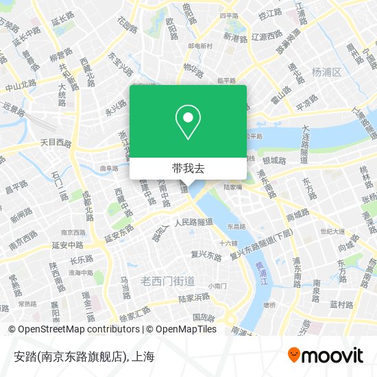 安踏(南京东路旗舰店)地图