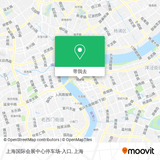 上海国际会展中心停车场-入口地图
