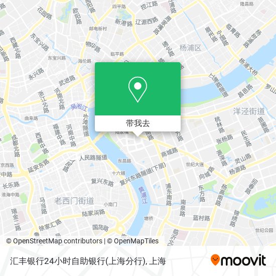 汇丰银行24小时自助银行(上海分行)地图