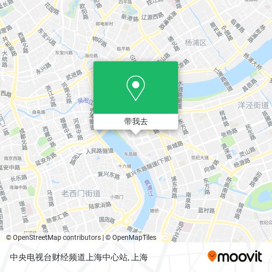 中央电视台财经频道上海中心站地图
