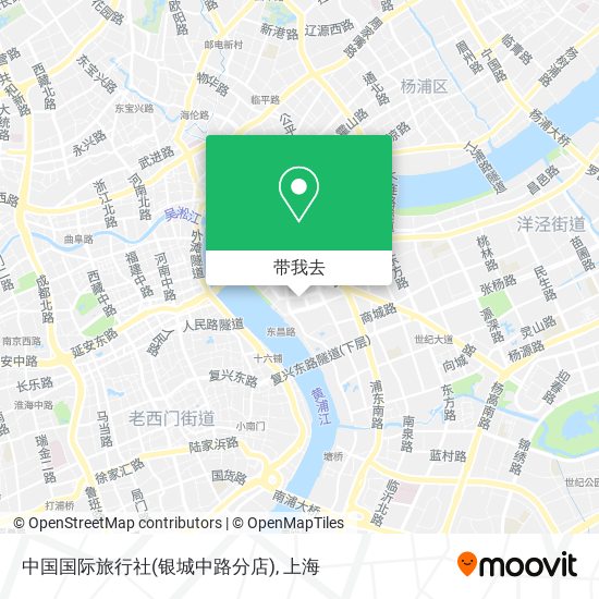 中国国际旅行社(银城中路分店)地图