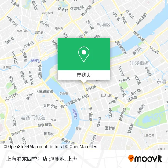 上海浦东四季酒店-游泳池地图