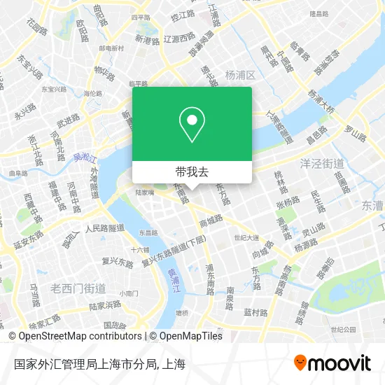 国家外汇管理局上海市分局地图