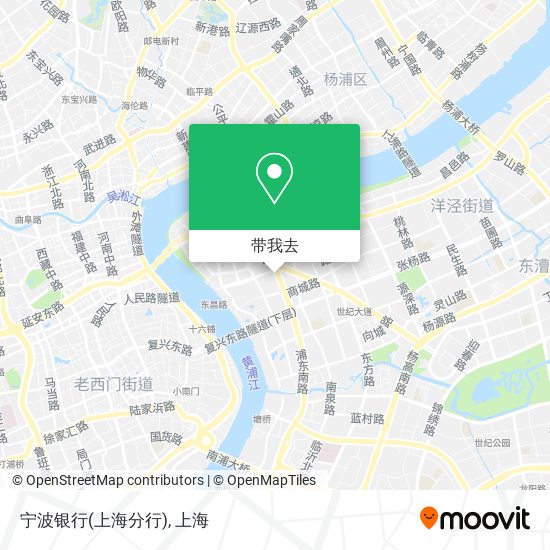 宁波银行(上海分行)地图