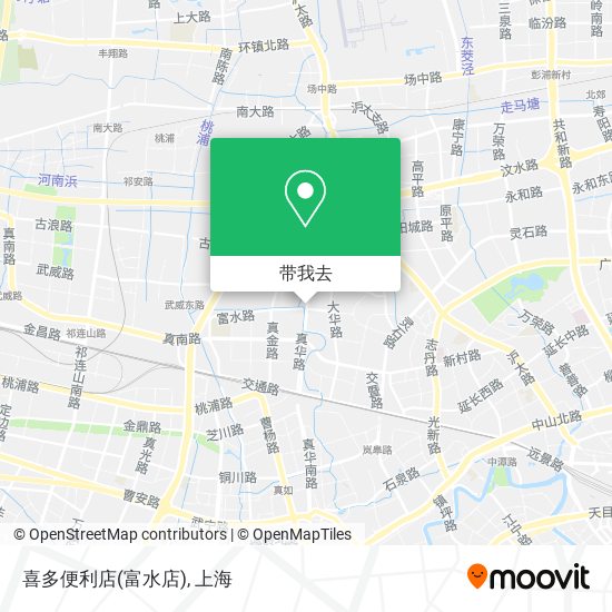 喜多便利店(富水店)地图