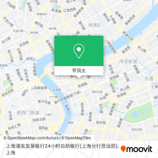 上海浦东发展银行24小时自助银行(上海分行营业部)地图