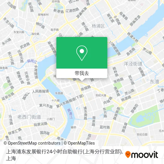 上海浦东发展银行24小时自助银行(上海分行营业部)地图