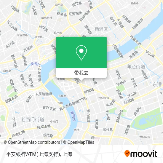 平安银行ATM(上海支行)地图