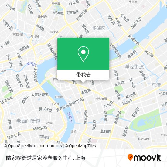 陆家嘴街道居家养老服务中心地图