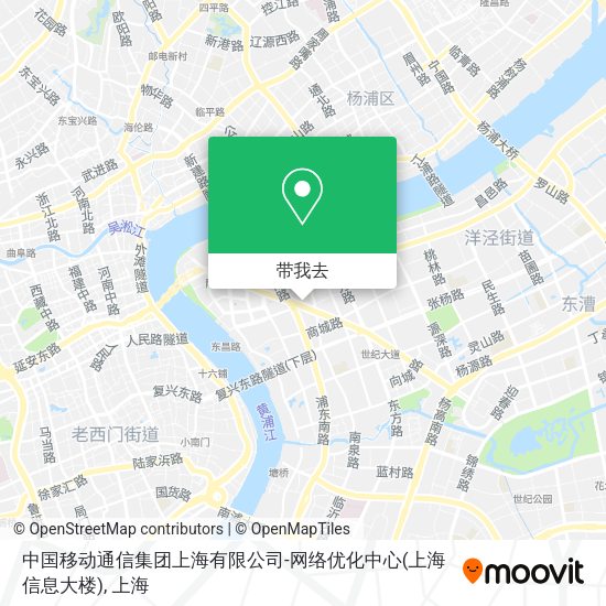 中国移动通信集团上海有限公司-网络优化中心(上海信息大楼)地图