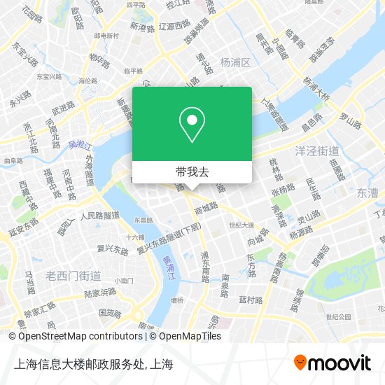 上海信息大楼邮政服务处地图