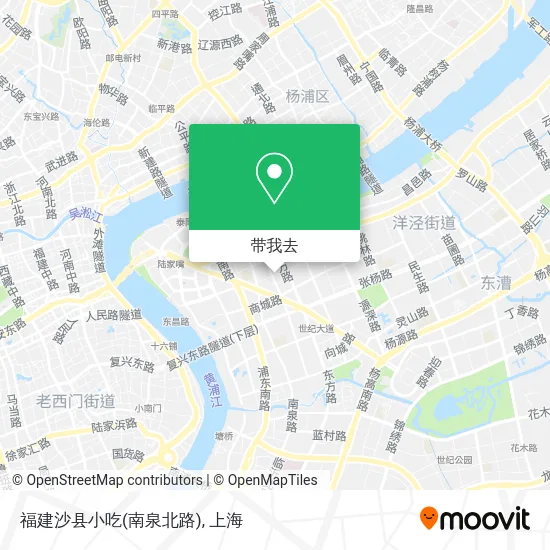 福建沙县小吃(南泉北路)地图
