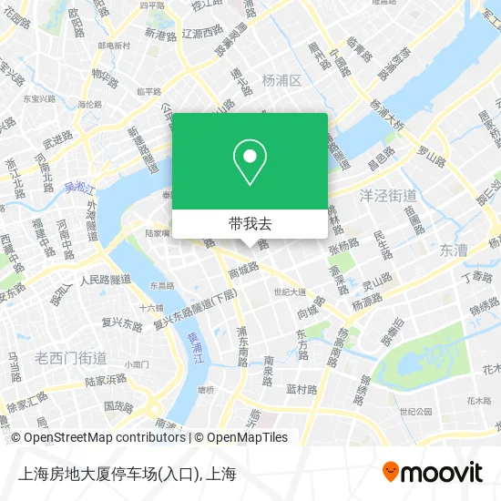 上海房地大厦停车场(入口)地图