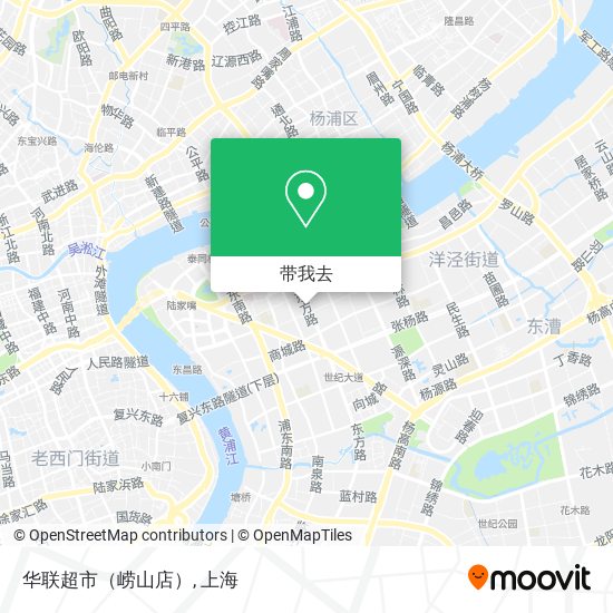 华联超市（崂山店）地图