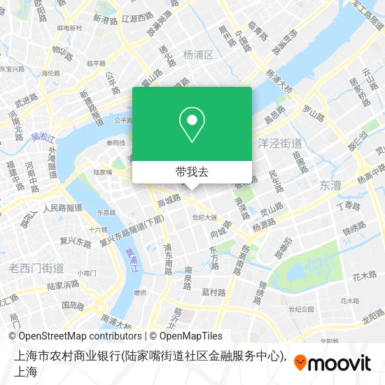 上海市农村商业银行(陆家嘴街道社区金融服务中心)地图