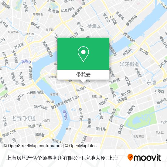 上海房地产估价师事务所有限公司-房地大厦地图