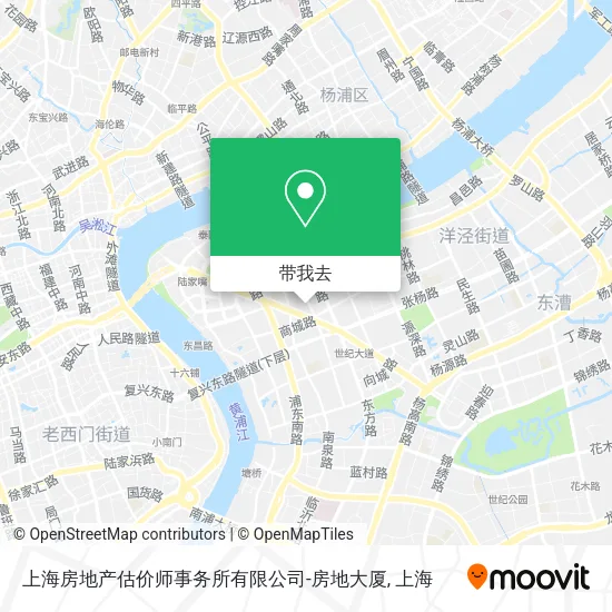 上海房地产估价师事务所有限公司-房地大厦地图