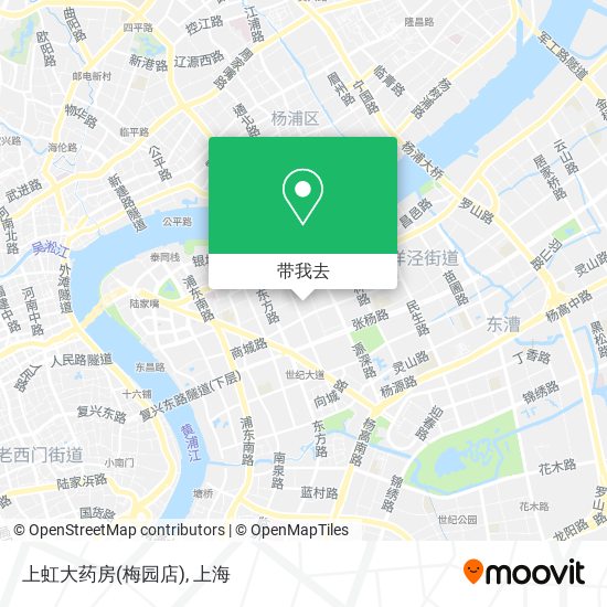 上虹大药房(梅园店)地图