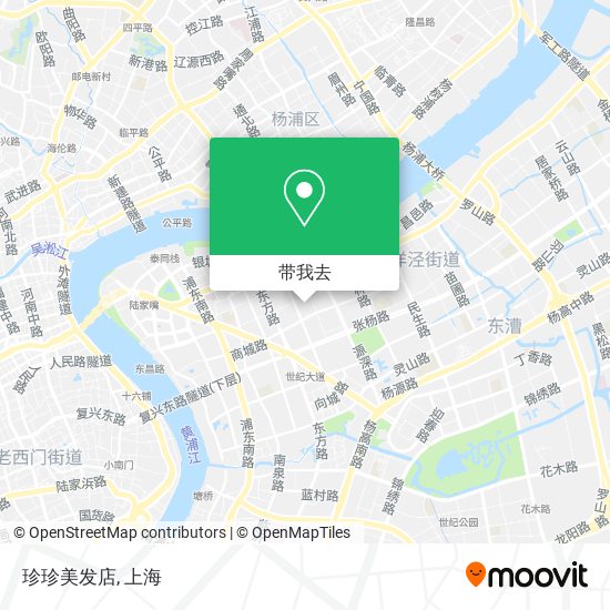 珍珍美发店地图