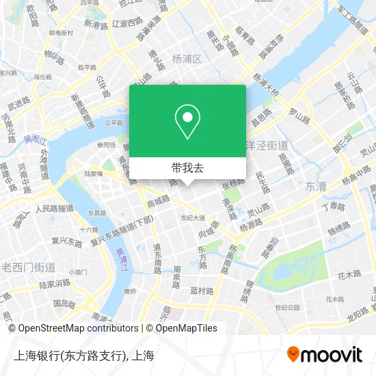 上海银行(东方路支行)地图
