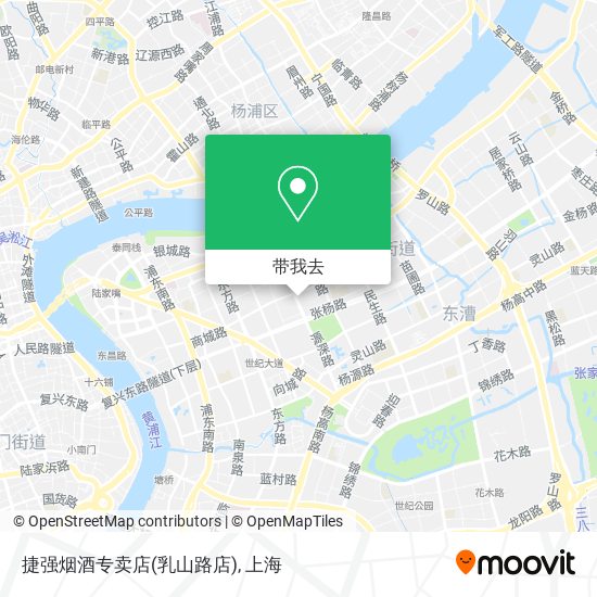 捷强烟酒专卖店(乳山路店)地图