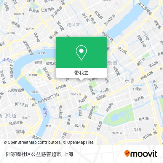 陆家嘴社区公益慈善超市地图