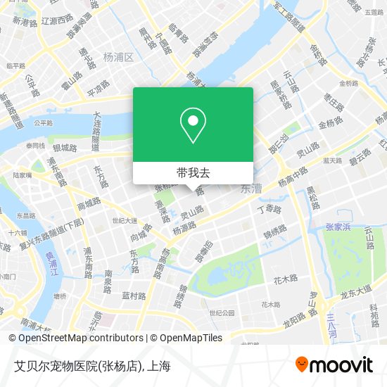 艾贝尔宠物医院(张杨店)地图